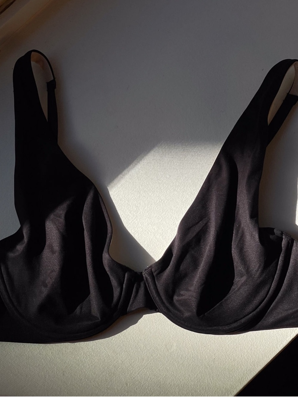 Everyday Black Underwire Bra with Smooth Cups